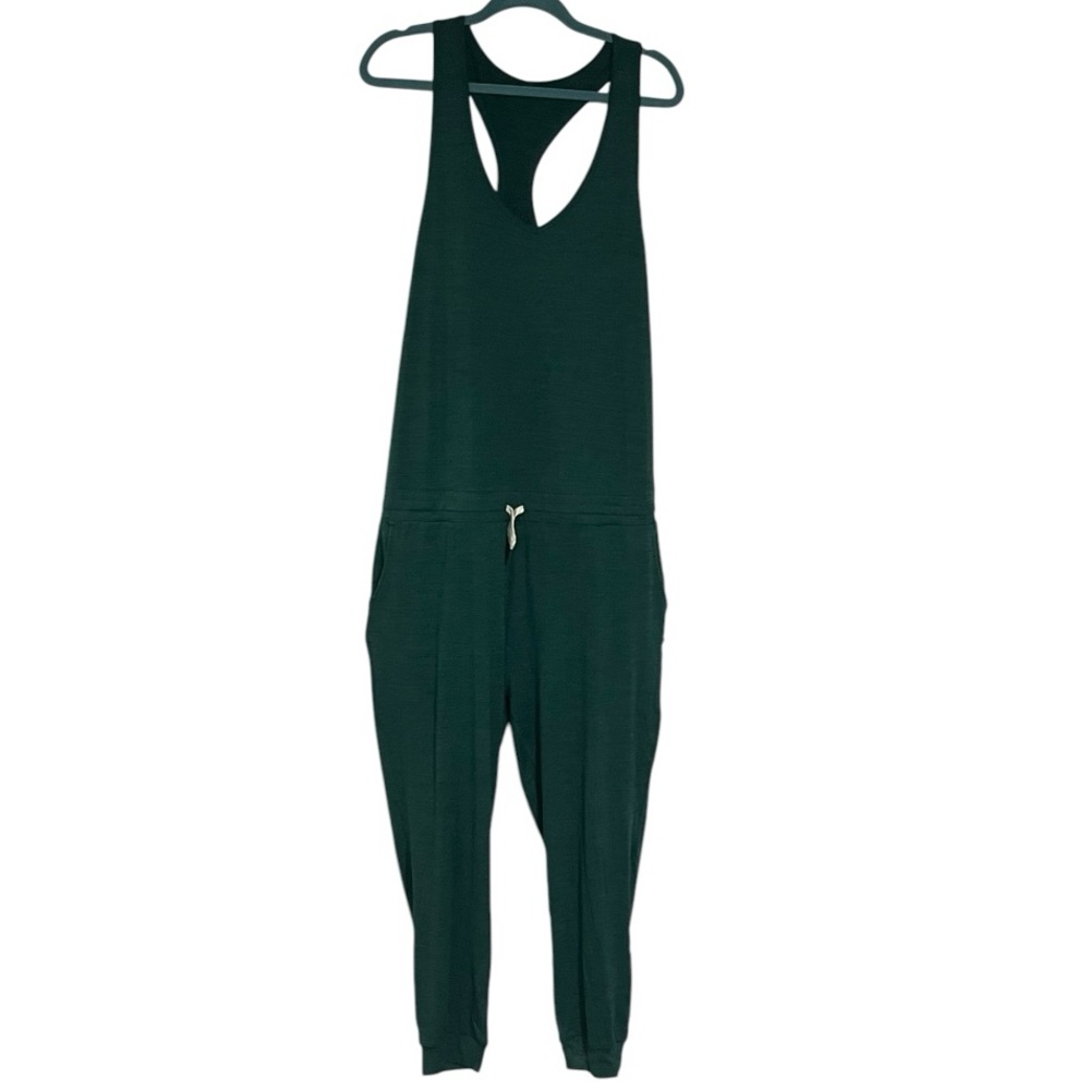 Vuori Forest Green Sleeveless Jumpsuit